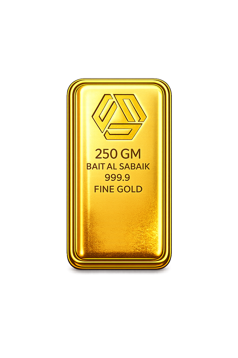 سبيكة ذهب 250 جرام 999.9